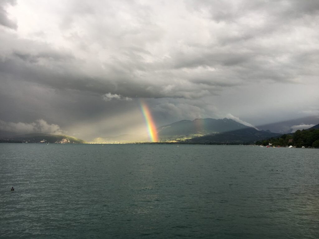 Arc en ciel lac d'Annecy